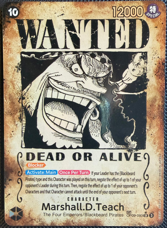 Marshall D.Teach SP op09-093 SR Alt Art [EMPERORS IN THE NEW WORLD]