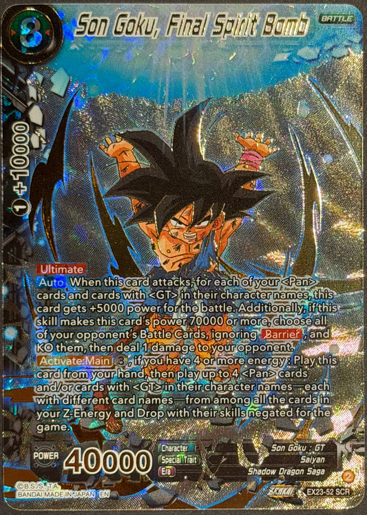 Son Goku, Final Spirit Bomb Ex23-52 SCR