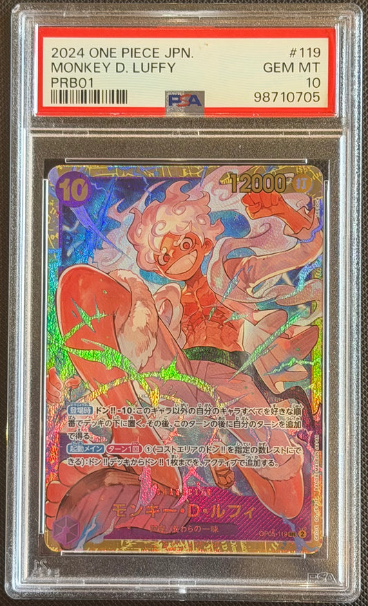 2024 One Piece Monkey D. Luffy Op05-119 PSA 10 Japanese