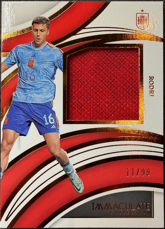 2022-23 Panini Immaculate Brilliance 11/99 Rodri Patch