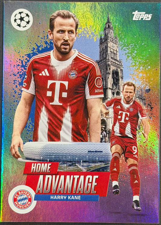 HARRY KANE 2025/26 TOPPS UEFA CHAMPIONS LEAGUE HOME PITCH ADVANTAGE CASE HIT SP