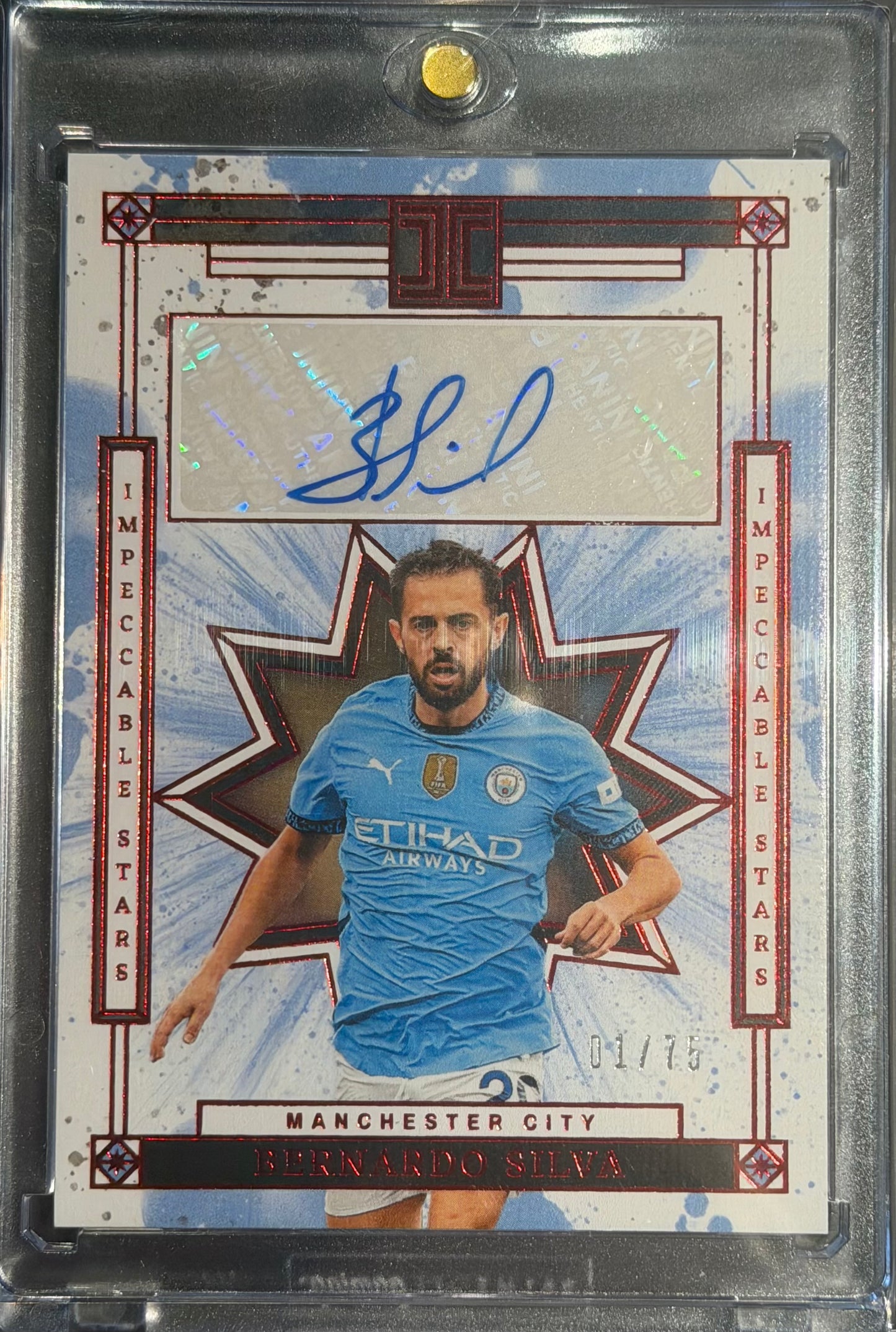 Bernardo Silva Auto 1/75 impeccable stars Red