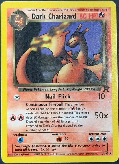 Dark Charizard 21/82 Non-Holo Rare MP