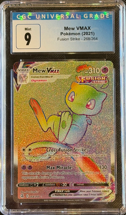 2021 Pokemon Mew Vmax 268/264 CGC 9