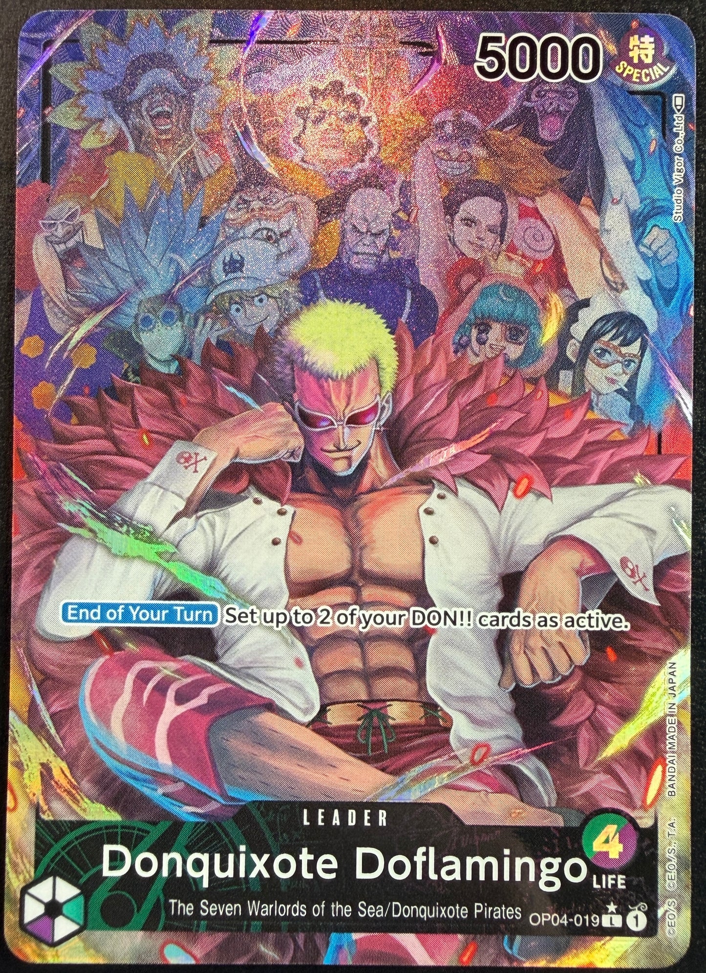 Donquixote Doflamingo OP04-019 Alternate Art Leader
