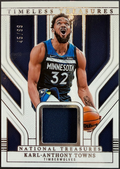 Karl-Anthony Towns 45/99 2024/25 National Treasures Basketball Patch