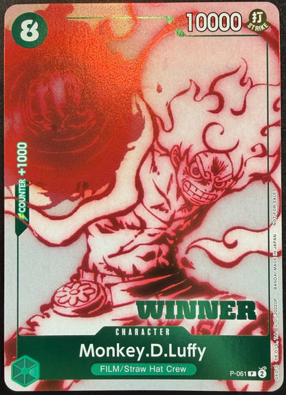 Monkey.D.Luffy P-061 Winner Stamp