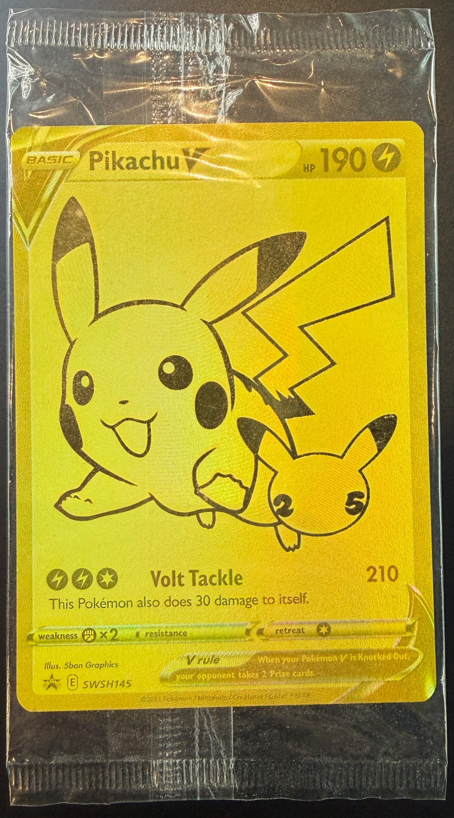 Pikachu V SWSH145 [Celebrations] Sealed Promo