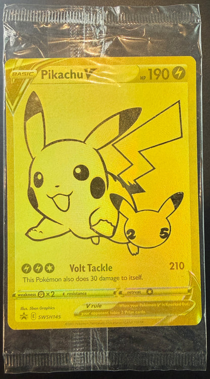 Pikachu V SWSH145 [Celebrations] Sealed Promo