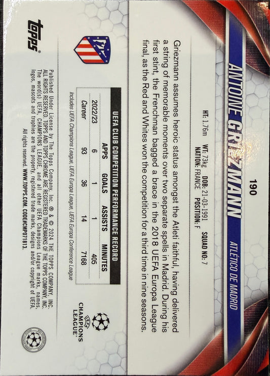Antoine Griezmann 73/99 2023/24 Topps Chrome UEFA