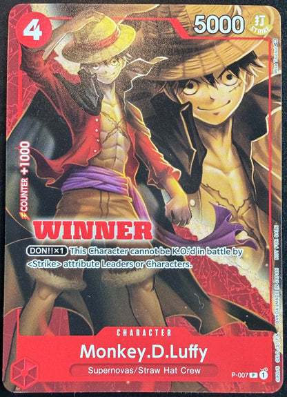 Monkey.D.Luffy P-007 Winner Stamp