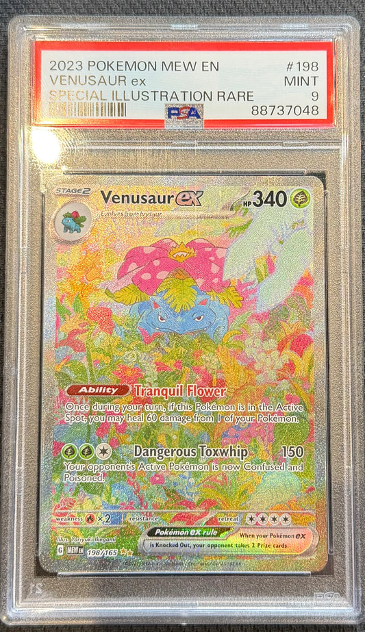 PSA 9 Venusaur ex SIR 198/165 2023 Pokemon Scarlett & Violet Mew 151 English