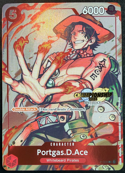 Portgas.D.Ace P-028 Championship Stamp