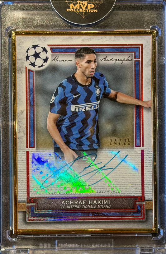 2020/21 Topps Museum Collection Hakimi Museum Framed Autograph 24/25