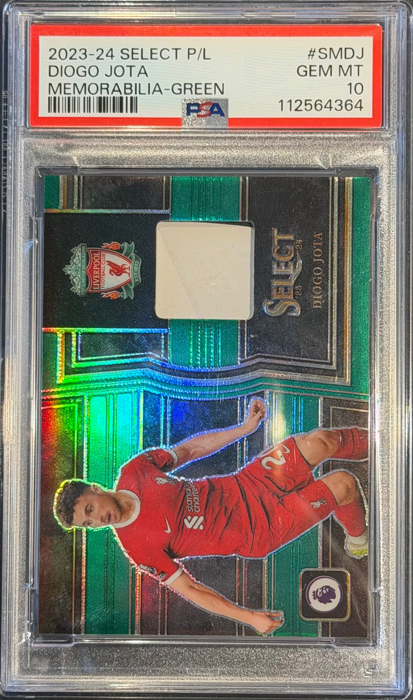 Diogo Jota PSA 10 memorabilia Green 2/5