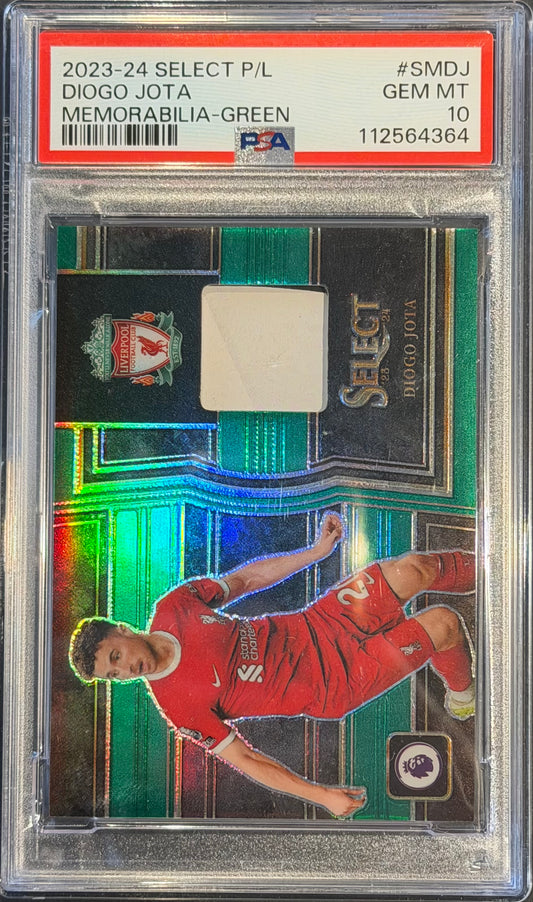 Diogo Jota PSA 10 memorabilia Green 2/5