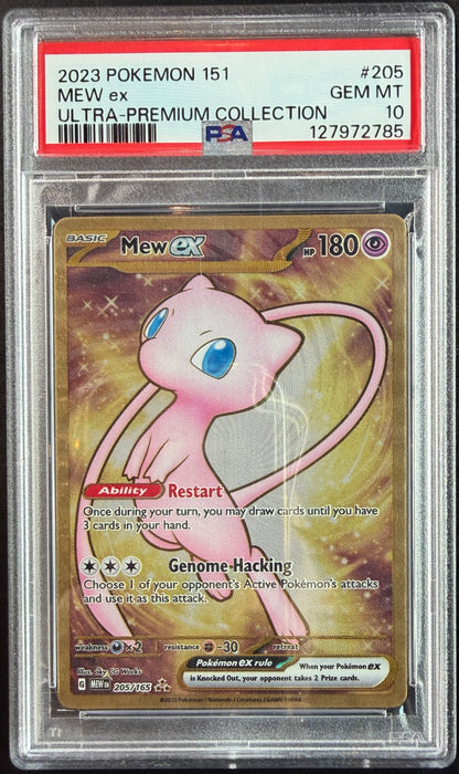 Mew EX 205/165 Metal [151] PSA 10
