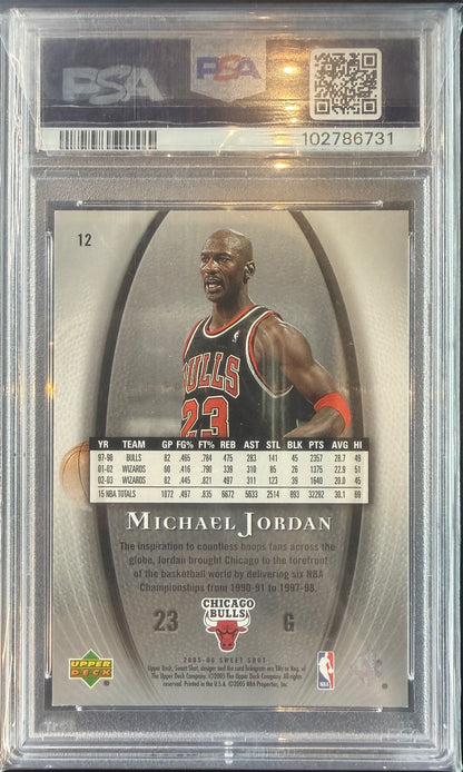 Michael Jordon 2005 U.D. Sweet Shot PSA 8