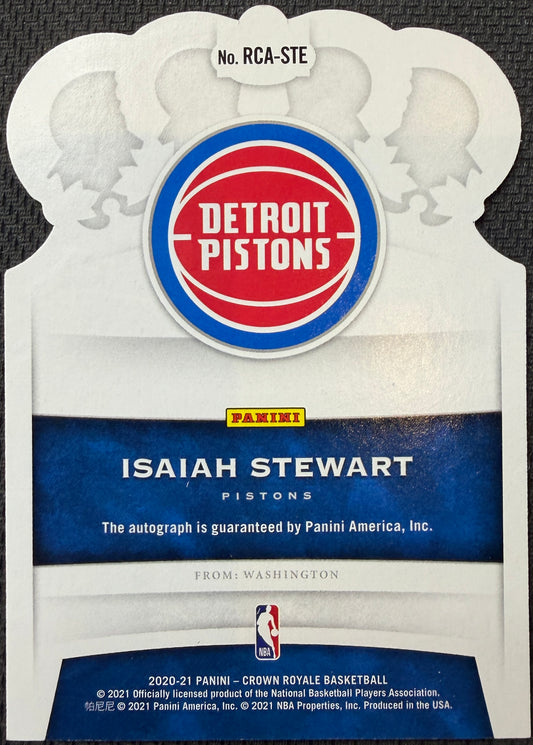 Isaiah Stewart 09/32 Autograph 2020/21 Crown Royal Basketball
