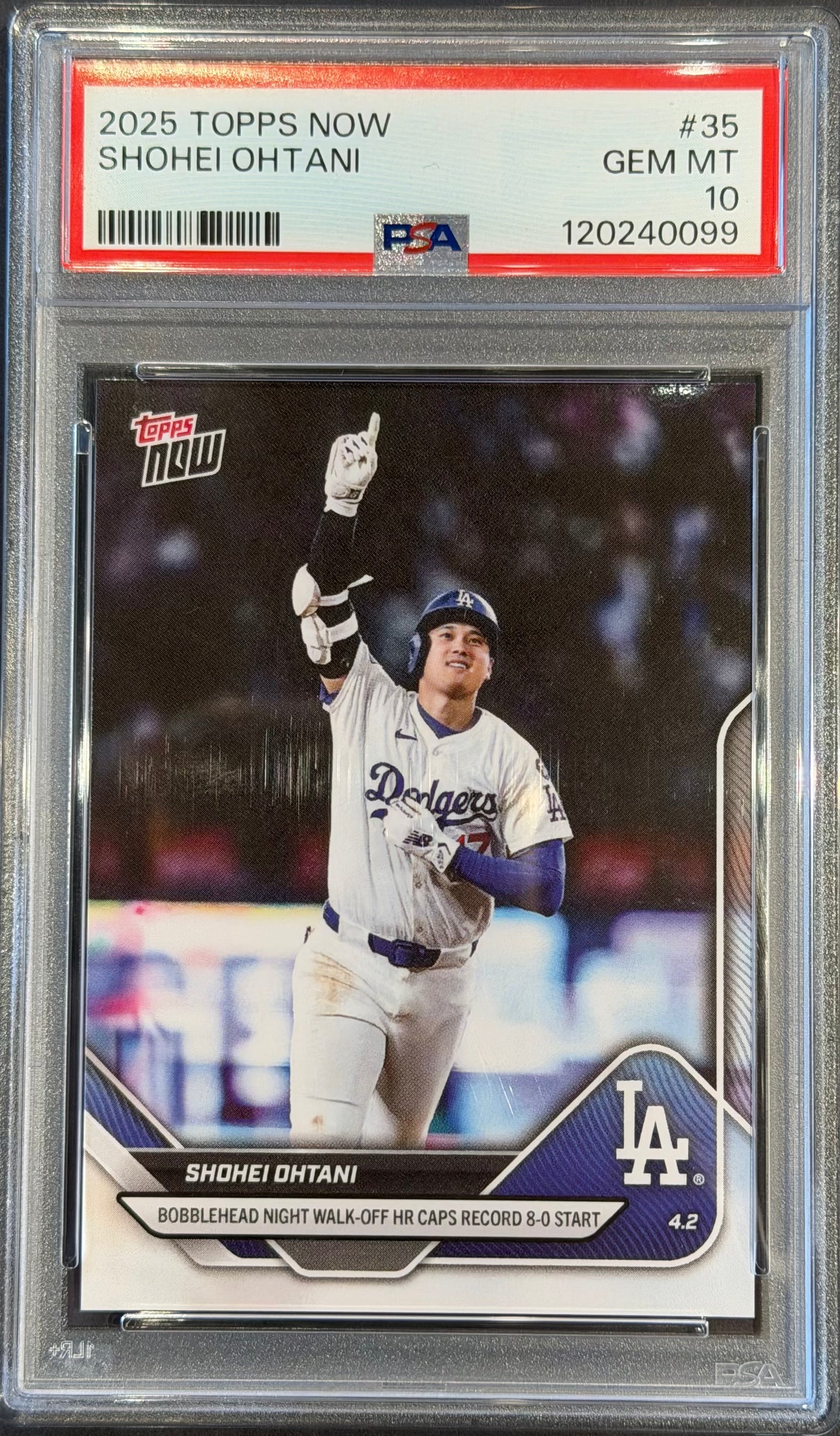 Shohei Ohtani PSA 10 2025 Topps Now