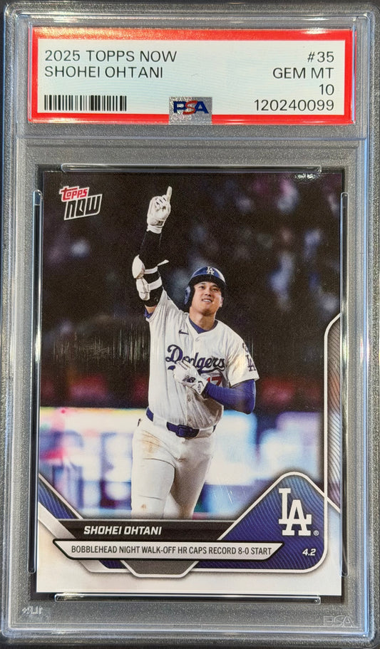 Shohei Ohtani PSA 10 2025 Topps Now