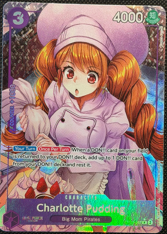CHARLOTTE PUDDING OP08-067 R Alt Art [TWO LEGENDS]