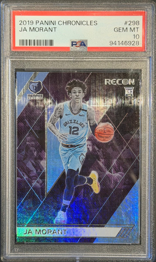 Ja Morant PSA 10 RC Panini Chronicles Recon #298