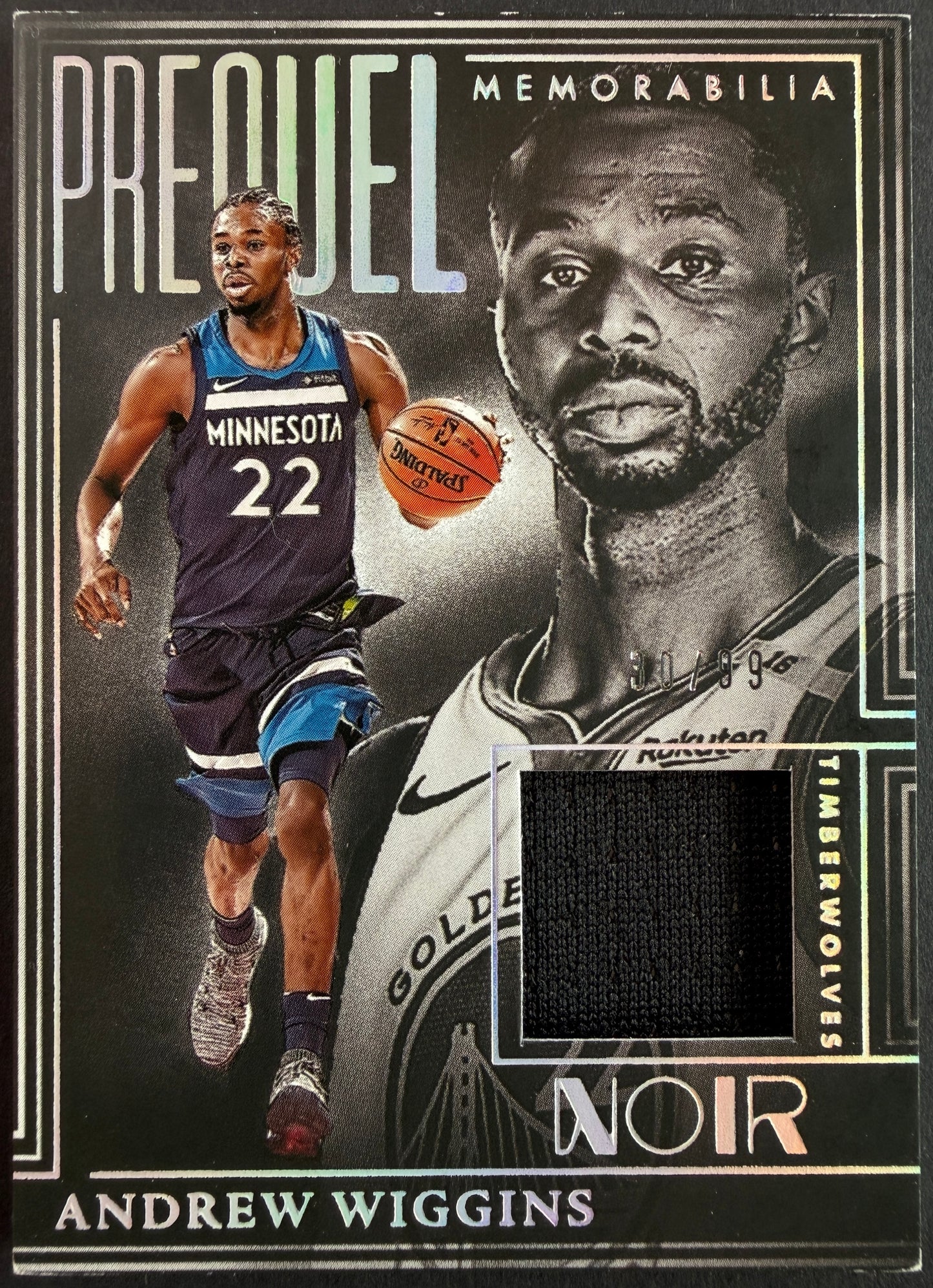 Andrew Wiggins 30/99 2024/25 Noir Basketball Patch