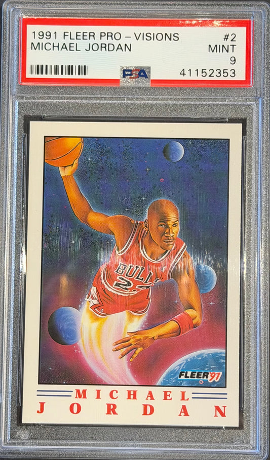Michael Jordan PSA 9 1991 Fleer Pro -visions #2