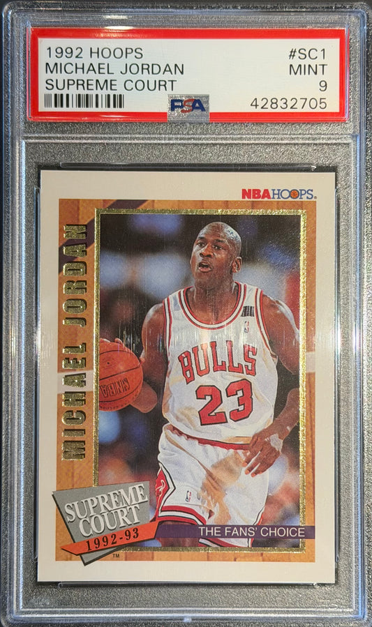 1992 Hoops Supreme Court Michael Jordan #SC1 PSA 9
