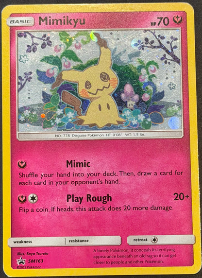 Mimikyu Promo Holo SM Black Star Promo SM163 HP