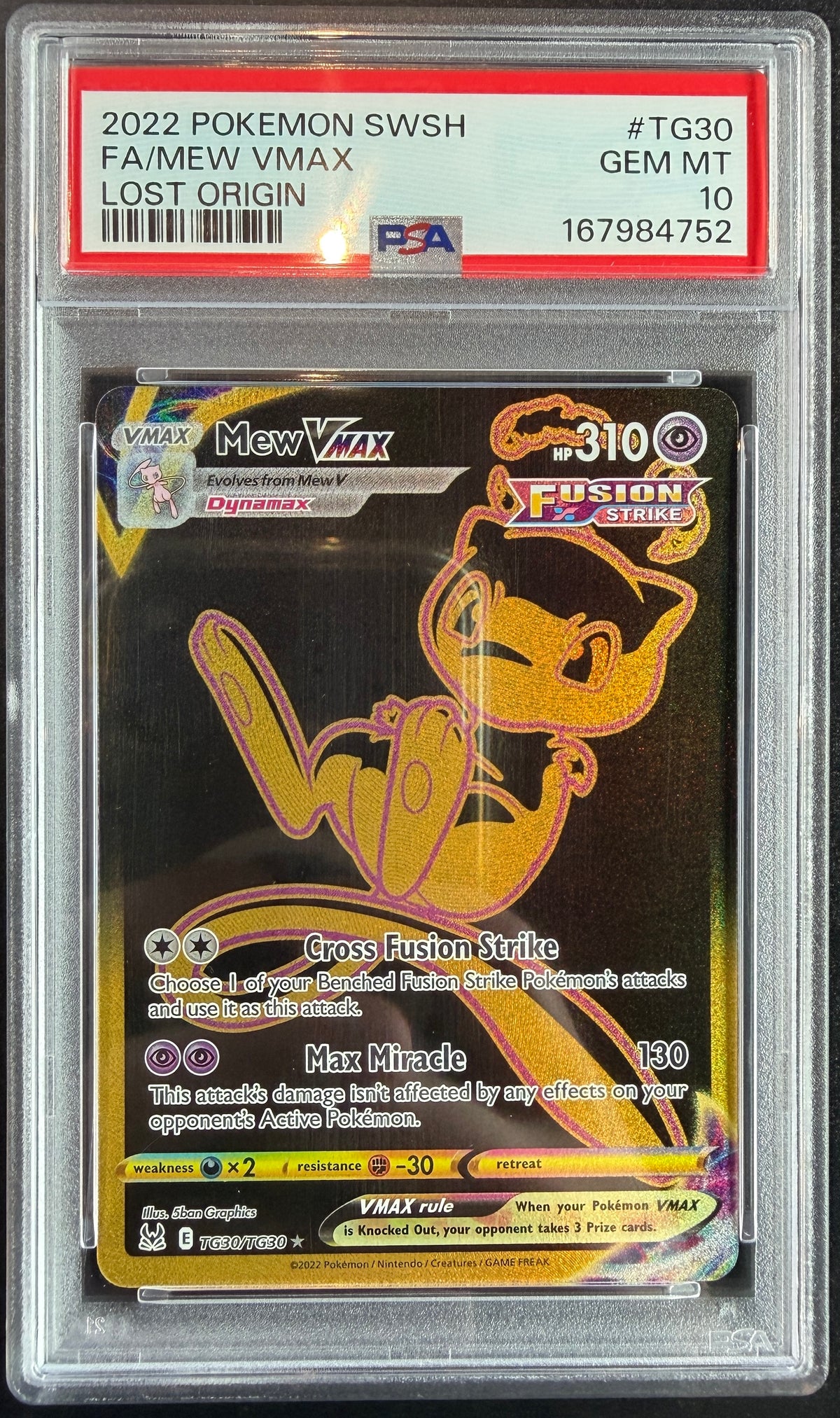 Mew Vmax TG30/TG30 [Lost Origin] PSA 10