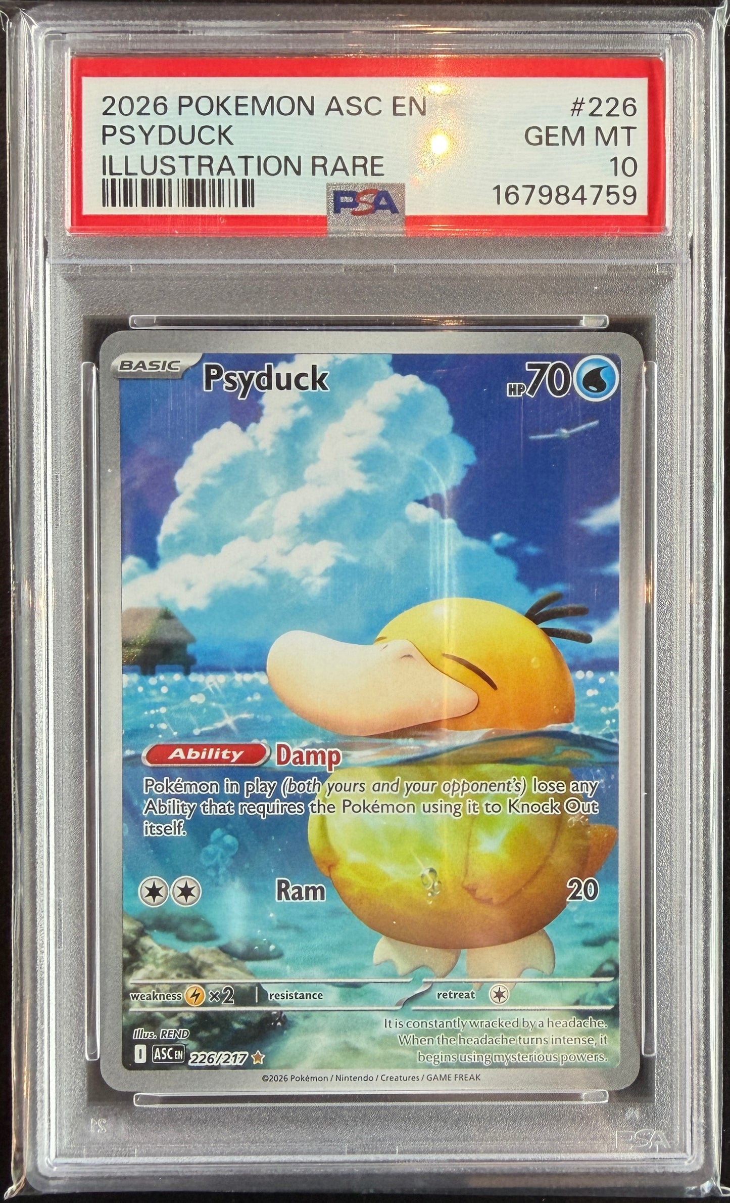 Psyduck 226/217 [Ascended Heroes] PSA 10