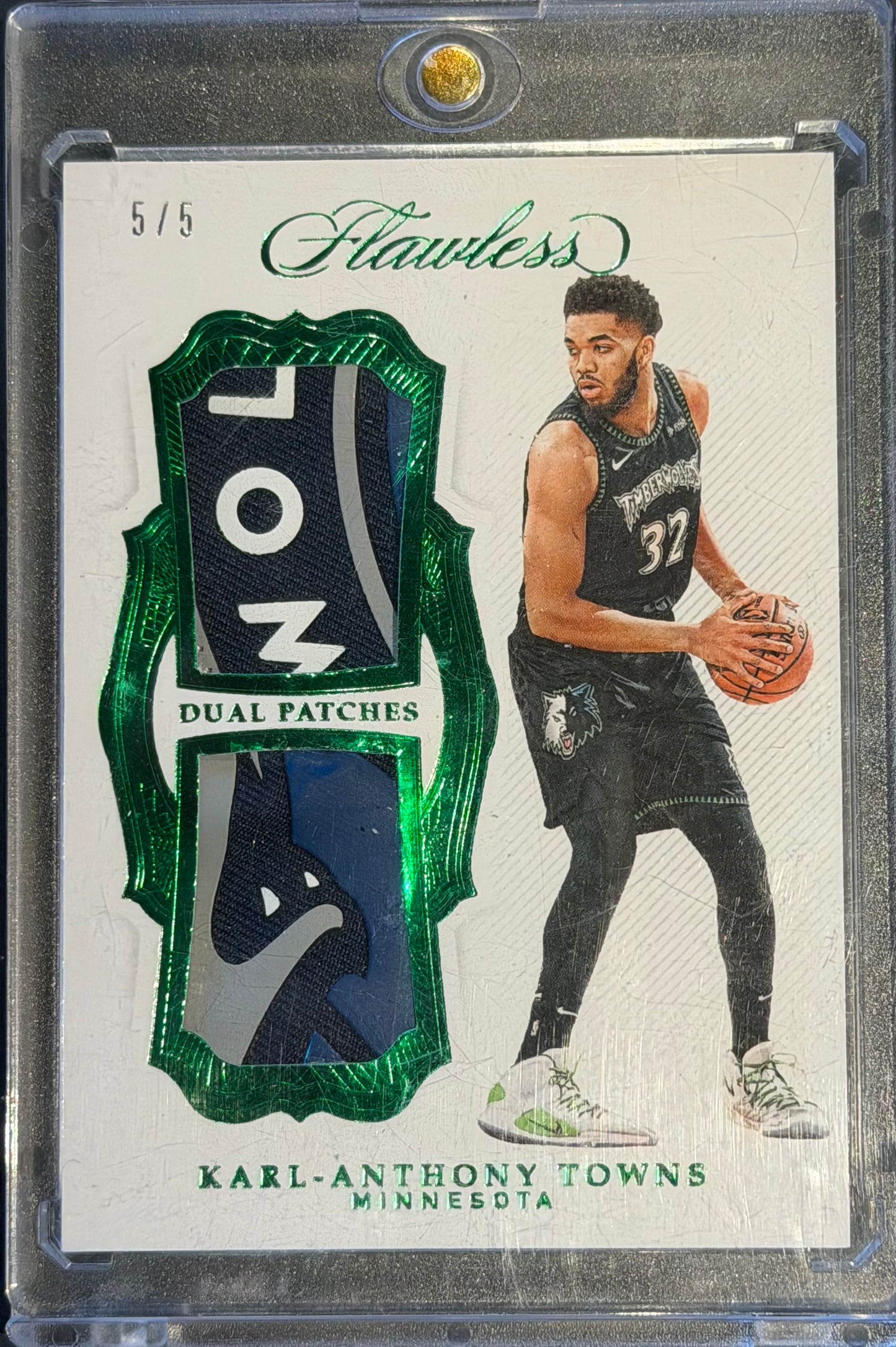 Karl- Anthony Towns 5/5 Dual Patches flawless [Game Worn]
