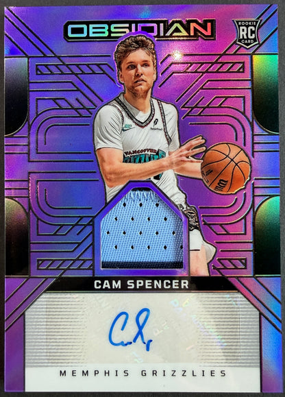 Cam Spencer 73/75 2024/25 Obsidian Basketball Patch Auto