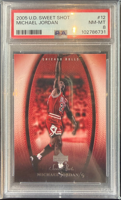 Michael Jordon 2005 U.D. Sweet Shot PSA 8