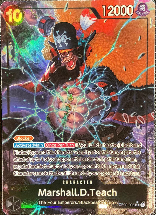 Marshall.D.Teach OP09-093 SR alt art Emperors in the New World