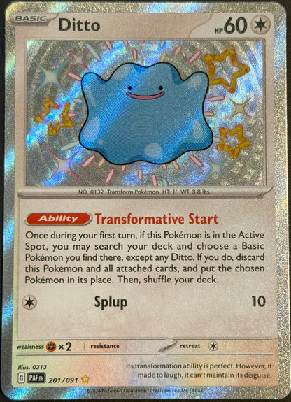 Ditto 201/091 Shiny Rare       Paldean Fates