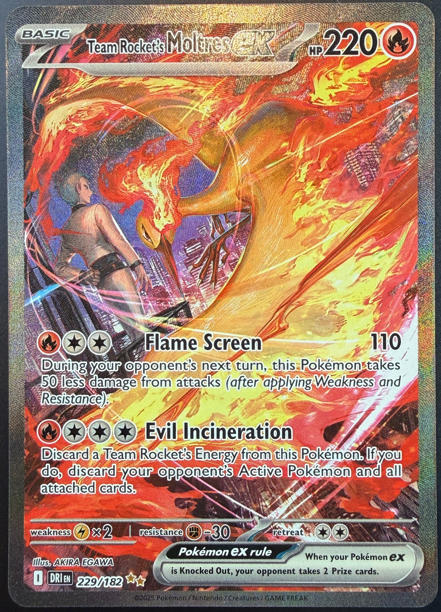 Team Rocket’s Moltres ex 229/182 [Destined Rivals]