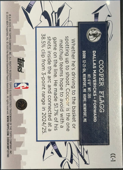 Cooper Flagg RC Clutch City Prospects Holofoil #CC-1