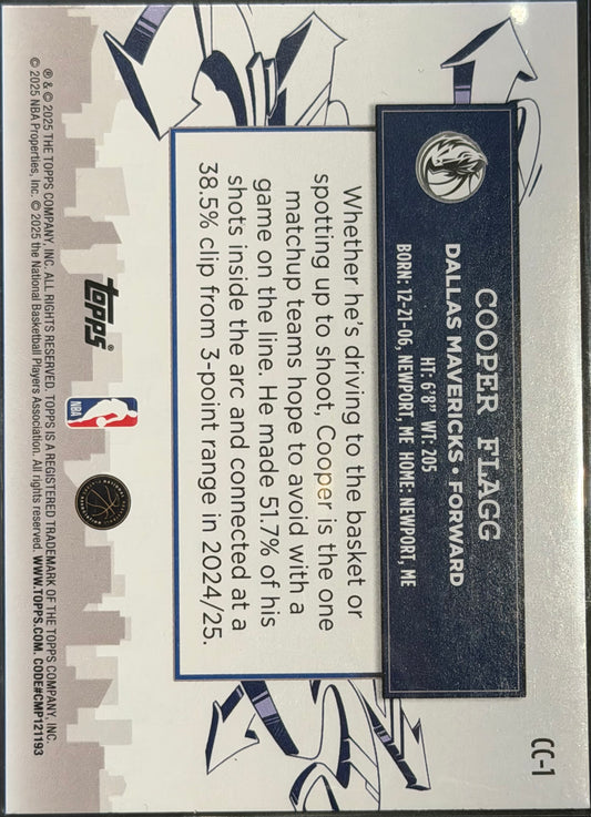 Cooper Flagg RC Clutch City Prospects Holofoil #CC-1