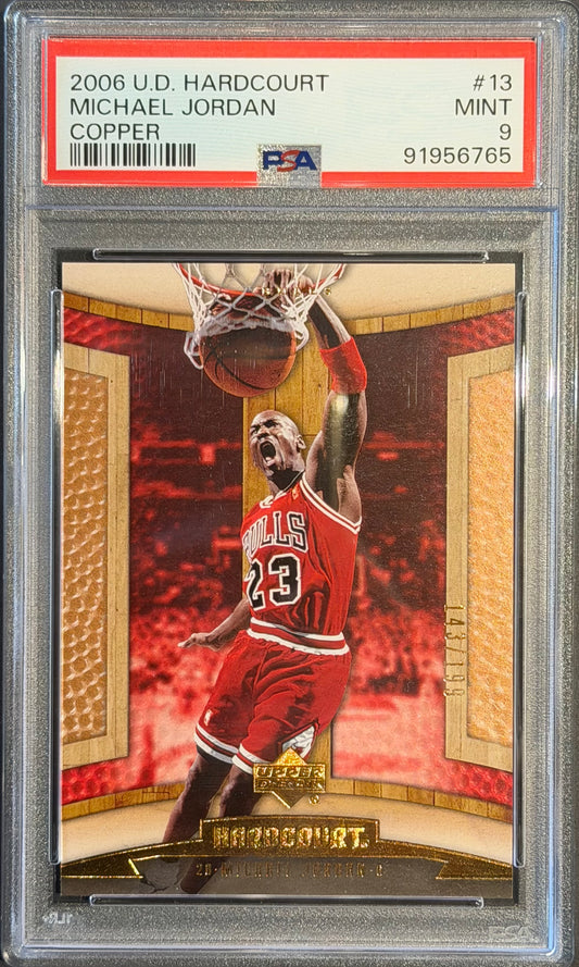 2006 Upper Deck Hardcourt Michael Jordan #13 143/199 PSA 9