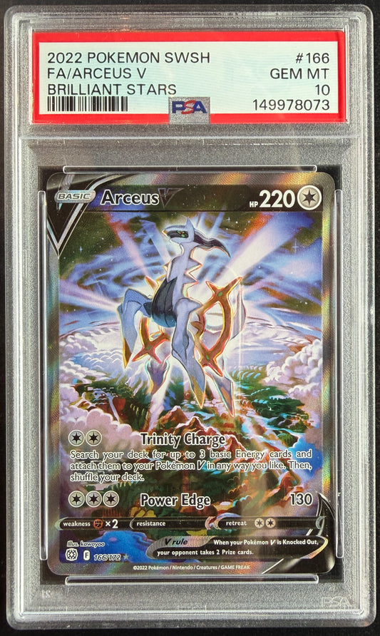 Arceus V 166/172 [Brilliant Stars] PSA 10