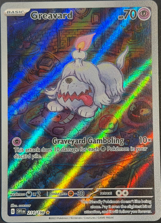 Greavard 214/198 Illustration Rare Scarlet Violet Base