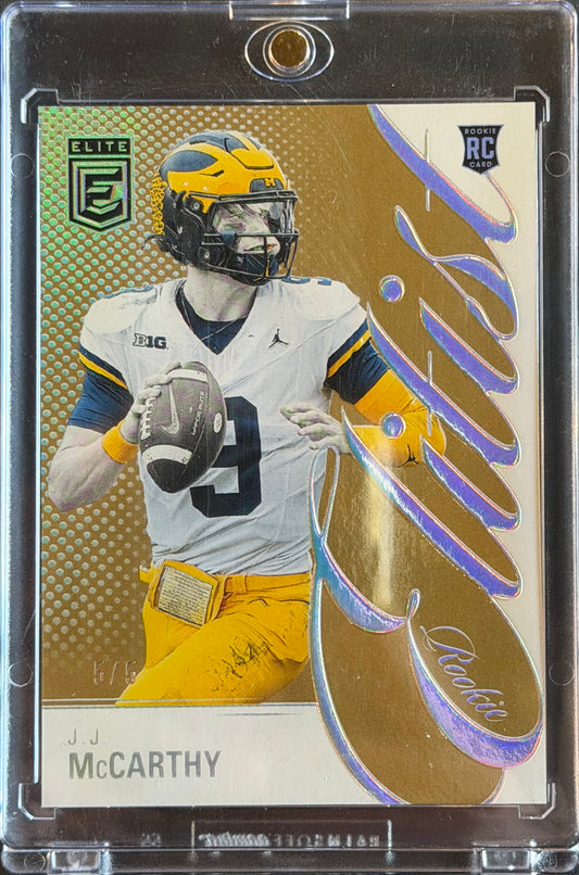 J.J McCarthy 5/5 Rookie Elitist Gold