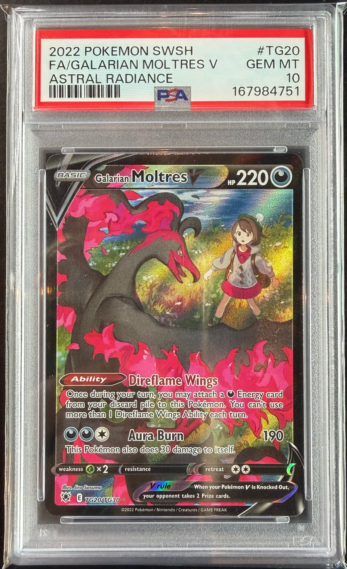 Galarian Moltres TG20/TG30 [Astral Radiance] PSA 10