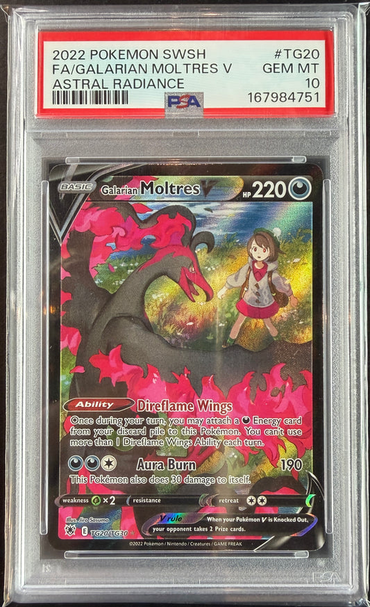 Galarian Moltres TG20/TG30 [Astral Radiance] PSA 10