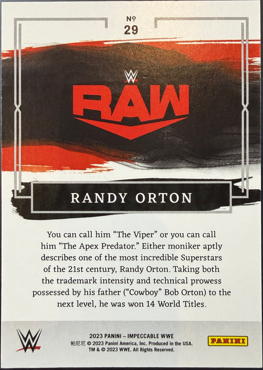 Randy Orton 51/99 2023 Panini Impeccable WWE