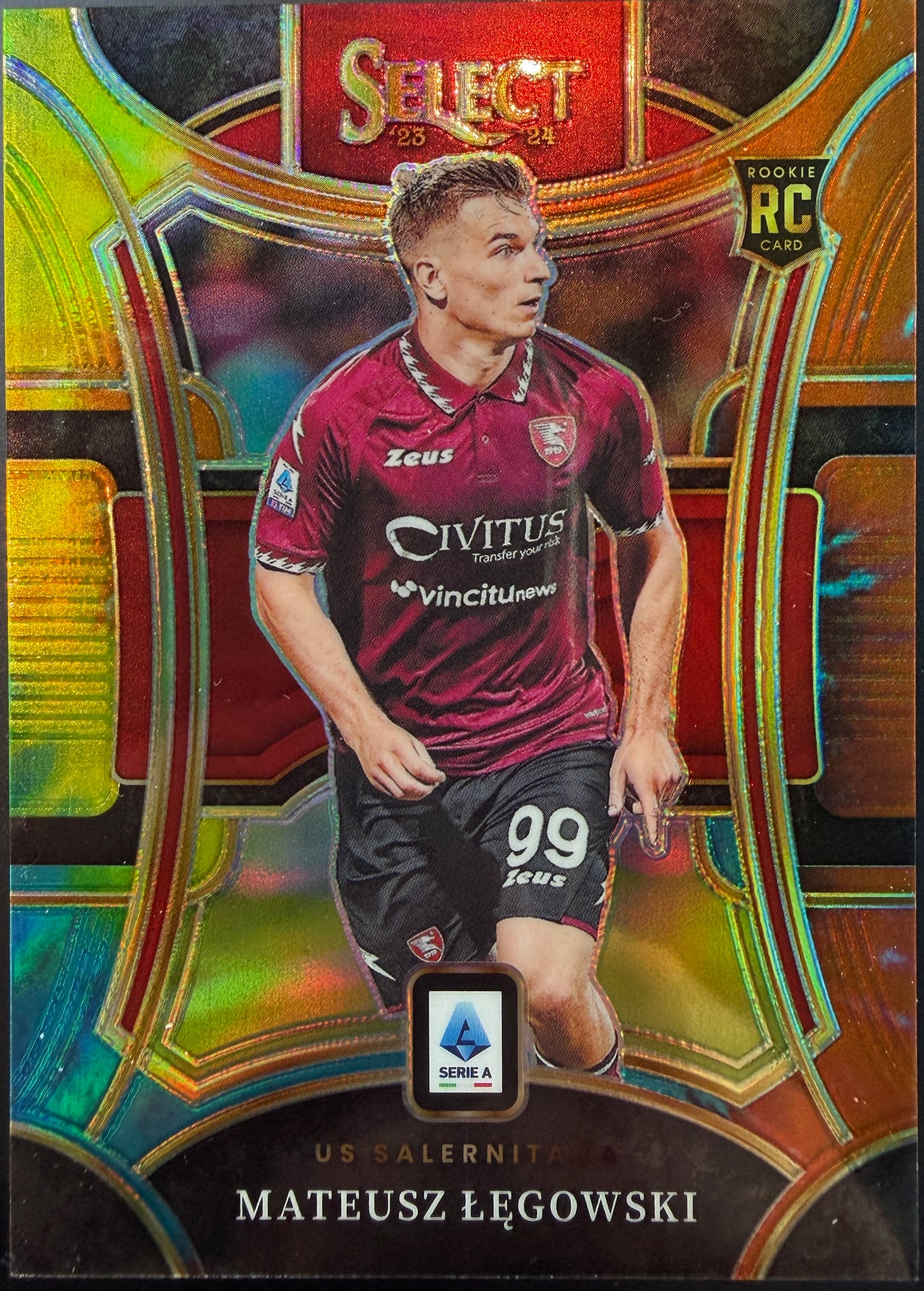 Mateusz Łęgowski 14/25 Tie Dye 2023/24 Panini Select Soccer