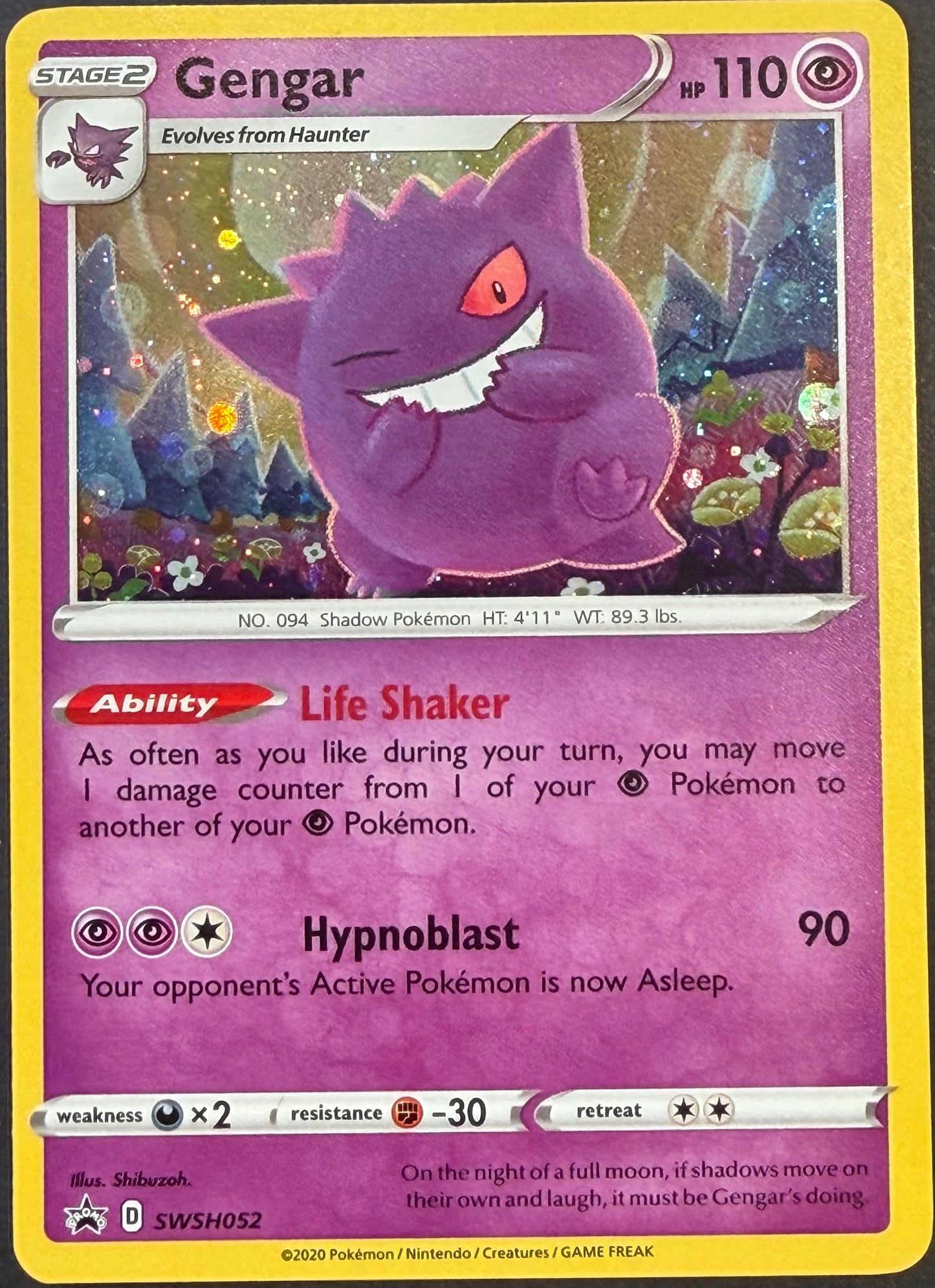 Gengar SWSH052 Holo Promo - LP